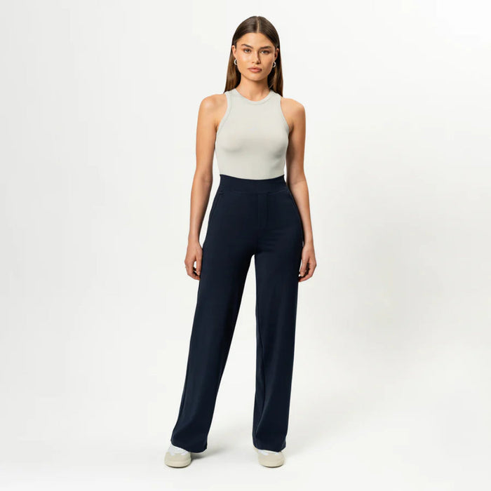 Solid Colored Straight Pants