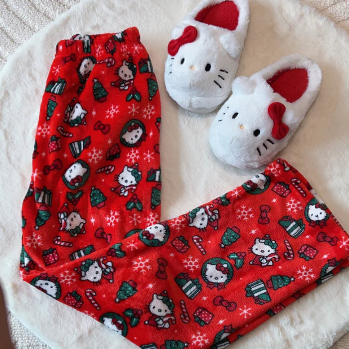 Cozy Kitty Printed Pajama Pants