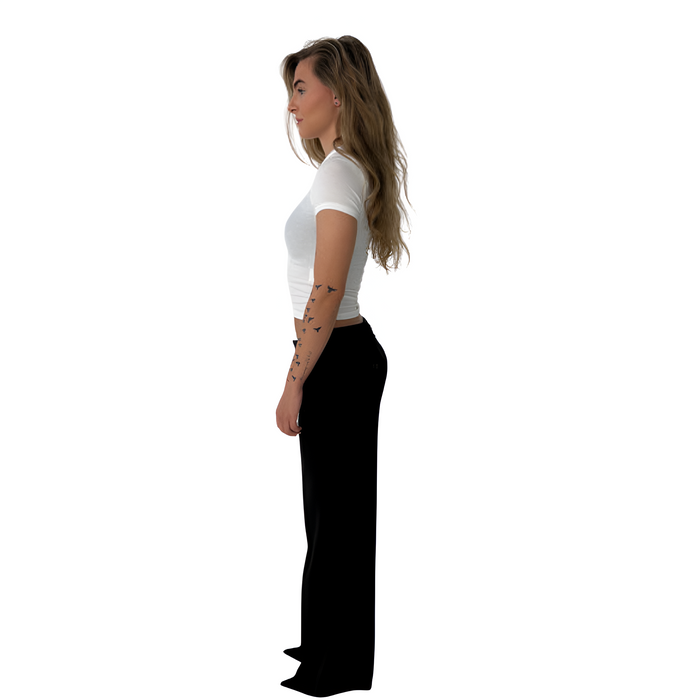 Comfortable Tailored Flared Trousers