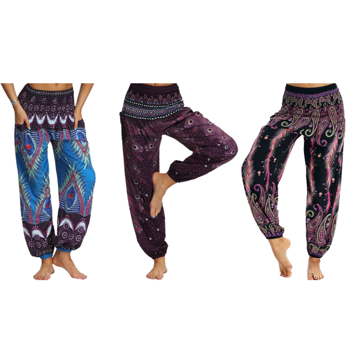 Peacock Yoga Pants