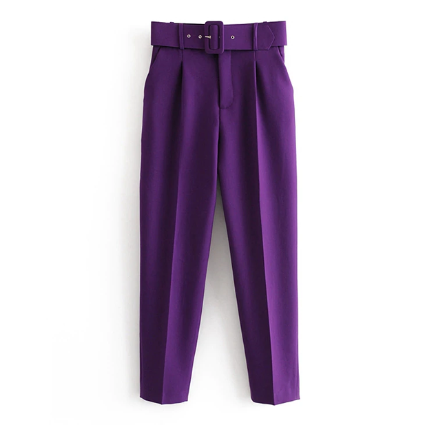 Woman's High Waist Suit Pants